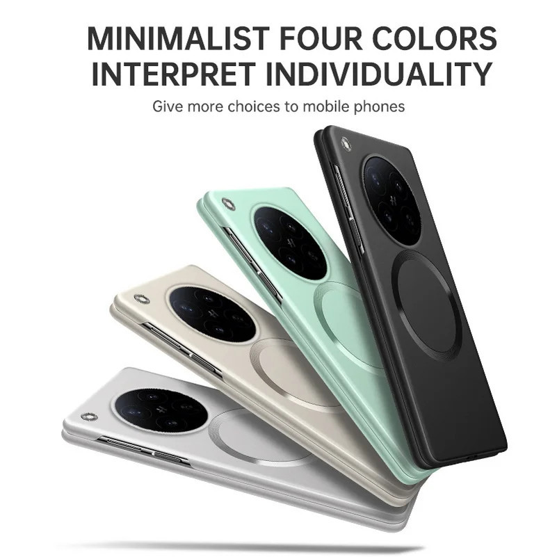 Viền Mỏng Có Vòng Từ Tính Ốp Lưng Điện Thoại OPPO Find N6 Find N5 N3 Fold Vỏ Bảo Vệ Camera Cứng Siêu Mỏng
