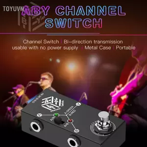 Toyuvn ABY Box Line Selector SIUKE Guitar Pedals AB Switch Mini Effect Pedal Hai chiều Vỏ kim loại Chống trượt Hỗ trợ chế độ A/B hoặc A và B Hiệu ứng bàn đạp guitar điện