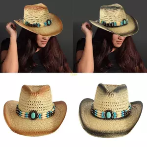 Flgo Mũ Rơm Bohemian Thời Trang Và Thiết Thực Cho Nữ Unisex Thủ Công Rỗng Dệt Tay Mũ Chống Nắng Cho Ngoài Trời Acti