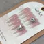 Blush Handmade Mèo Làm Trắng Mắt Gradient Phong Cách Pháp Mang Tính Khí Làm Móng Tay Màu Khỏa Thân Nhấp Nháy Miếng Dán Kim Cương Cao Cấp Bóng