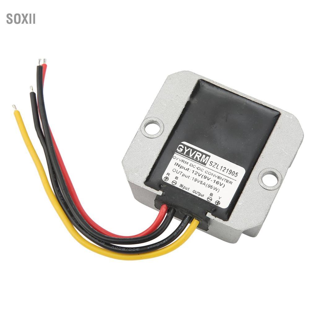 soxii DC 12V sang 19V 5A Bộ chuyển đổi nguồn ô tô IP67 được xếp hạng để sạc thiết bị điện tử và thiết bị di động trên xe