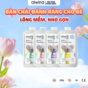 Bàn Chải Đánh Răng Aiwibi Jolly Kid Cho Bé Lông Mềm, Nhỏ Gọn, Thiết Kế Dễ Thương, Nhiều Màu