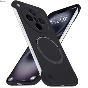 Ốp điện thoại không viền sang trọng từ tính mỏng cho OPPO Find X8 X8s Pro Plus Ultra Frameless Vỏ cứng chống trầy xước Vỏ giáp chống sốc
