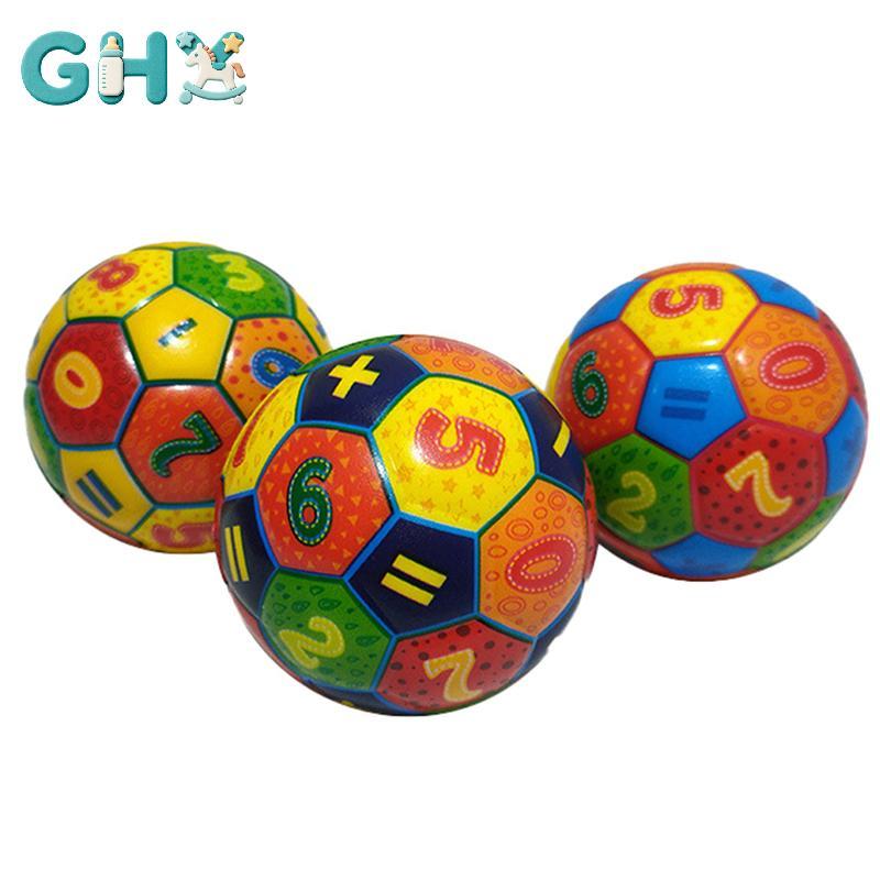 GHX 1PC 6.3CM Bóng Co Giãn Mềm Chắc Chắn Cho Trẻ Em Mầm Non Giáo Dục Đàn Hồi Đồ Chơi Bóng Đá Kỹ Thuật Số VN
