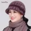 AqToCna Thời Trang Ngoài Trời Thiên Chúa Lông Cừu Dệt Kim Mũ Mùa Đông Lông Thỏ Mũ Bóng Chày Nơ Ấm Áp Lưu Vực Mũ Dành Cho Người Trung Niên Và Người Cao Tuổi AqToCna
