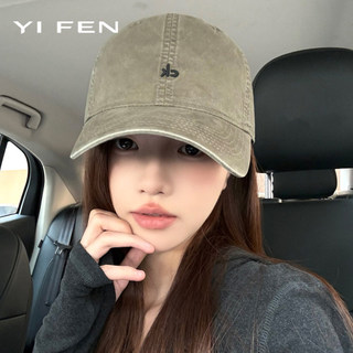 YIFEN Mỹ Retro Đơn Giản Chữ Thêu Mũ Bóng Chày Nữ 2026 Phong Cách Mới Rộng Vành Mềm Top Cặp Đôi Mũ