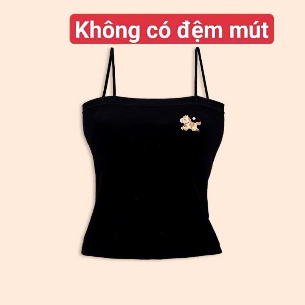 Áo bún 2 dây gân tăm mềm mại co giãn, mẫu mới -hình con kì lân- chang3158