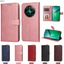Ốp lưng cho Realme C63 Realme C61 Realme C53 Realme C51 Realme Note 60 Note 50 Realme Narzo N53 Ví lật sang trọng mới Vỏ điện thoại chống sốc bảo vệ bằng da màu trơn cổ điển