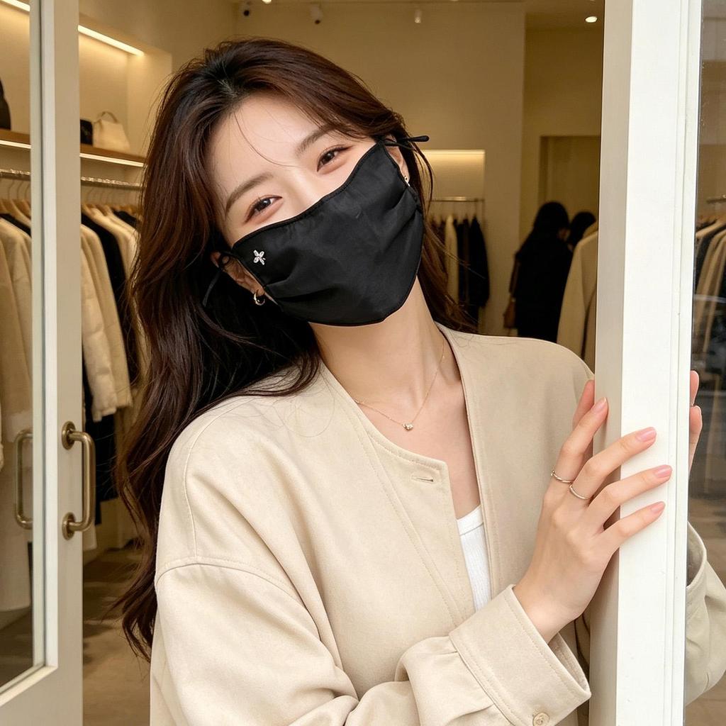 Mặt nạ chống nắng mùa hè Tencel nhẹ mỏng -Skin Thân thiện Làm mát thoáng khí Chống tia cực tím Chống gió Thoải mái khi lái xe ngoài trời Mặt nạ thể thao