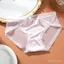 5-Pack Women's Satin Lace Mid-Rise Panties, Soft Breathable Mesh Briefs, Elegant Bow Design Underwear for Daily Wear