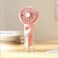 Quạt cầm tay Mini FANIELLAPOWELL, Quạt phun sương nước có thể sạc lại USB với máy tạo độ ẩm, Quạt cầm tay siêu yên tĩnh Gió mạnh 4 tốc độ có túi điều chỉnh cầm tay Sử dụng du lịch