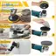 Giấy nhám khô ướt có miếng lót xốp, Bộ đĩa chà nhám 54 chiếc 5 Inch- 400 đến 5000 hạt để đánh bóng bằng gỗ, kim loại