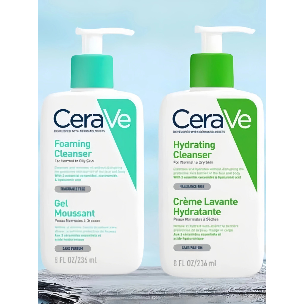 Sữa rửa mặt Cerave Foaming Cleanser, Hydrating Cleanser, SA Cleanser Cho Da Dầu Mụn 236ml Mới | BigBuy360 - bigbuy360.vn