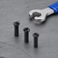 PYCOU 50 Chiếc Núm Vú Nói Xe Đạp, Núm Vú Nói Xe Đạp Đen Chiều Dài 14 Mm, Bền 14G Tương Thích Siêu Nhẹ Cường Độ Cao Nói Núm Vú Bảo Trì Xe Đạp