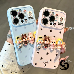 Ốp Lưng Cho IPhone 17 11 15 16 14 13 12 Pro Max XR X XS Max AIR 7 16 8 Plus SE Vỏ bọc màu trơn hình ngôi sao dễ thương