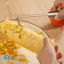 Xẻng xúc ngô bằng thép không gỉ, dụng cụ nhà bếp nhỏ gọn, máy đập ngô gia dụng.