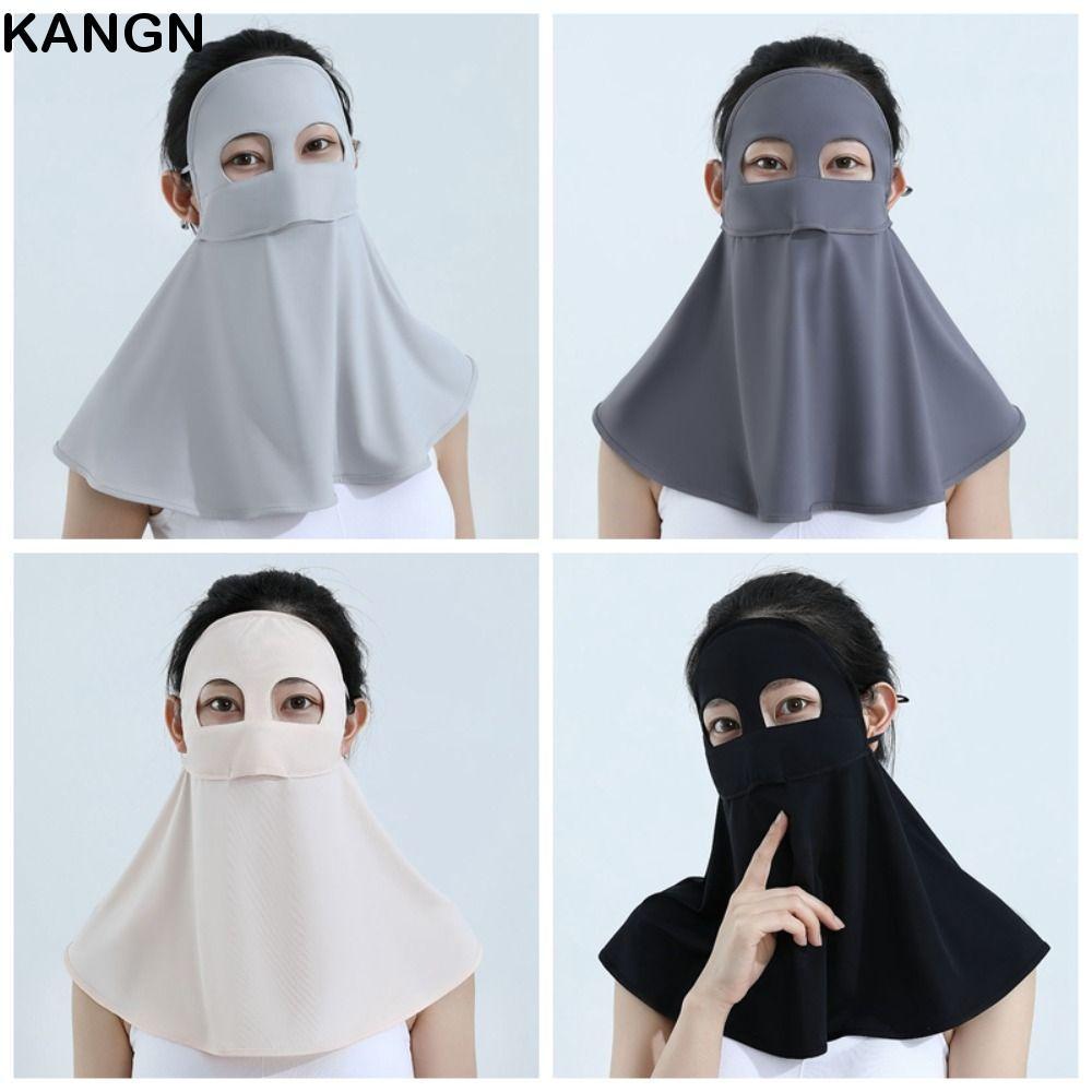 KANGN Chống Nắng, UPF50 + Khăn quàng cổ chống tia cực tím toàn mặt, Tấm che nắng thoáng khí chống bụi Mặt mùa hè