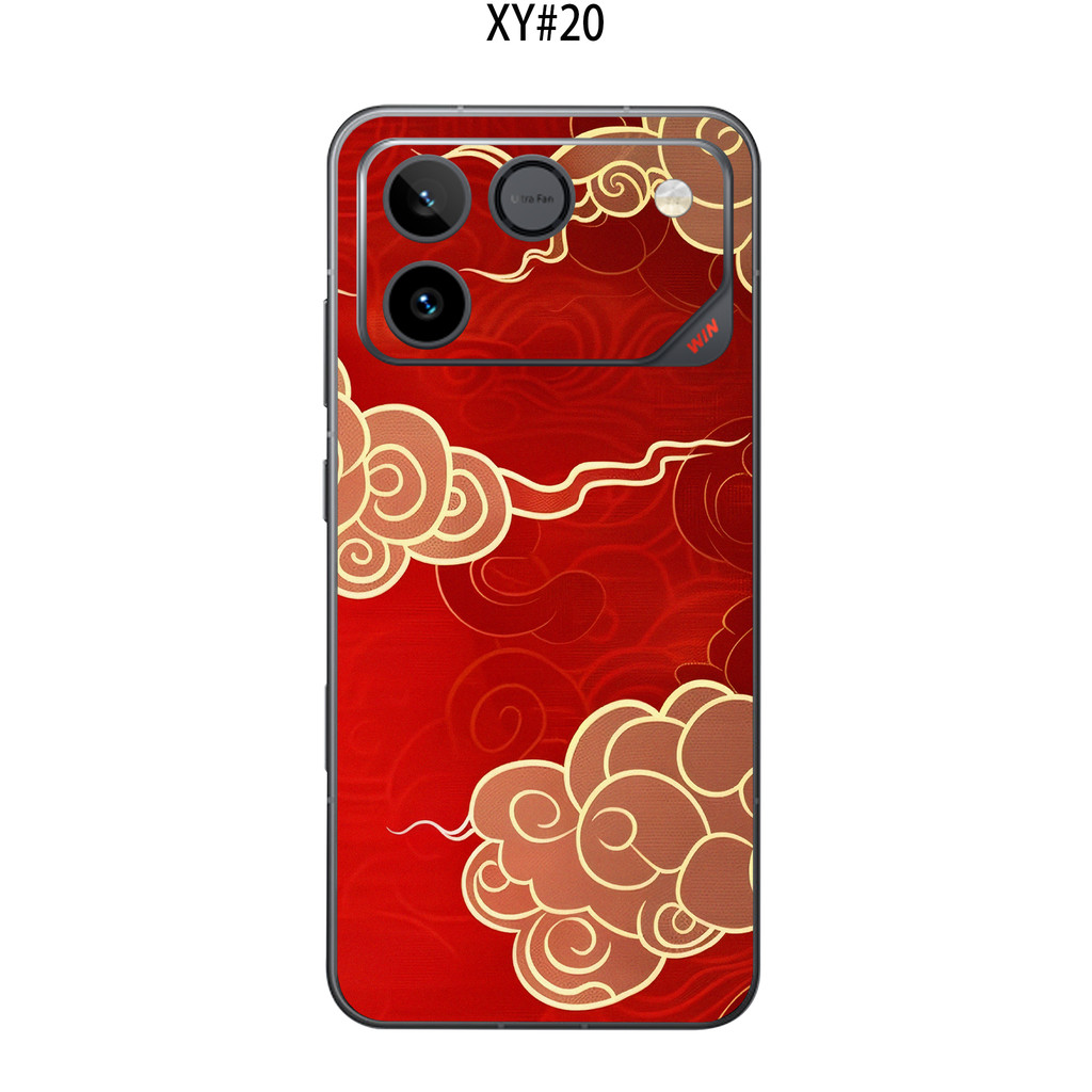 Dành cho Honor WIN / WIN RT Nhãn dán máy ảnh giấy mềm + Nhãn dán mặt sau / Phim mặt sau in hình đám mây tốt lành may mắn / Micro Matte / Chống vân tay / Chống mài mòn / Chống trầy xước