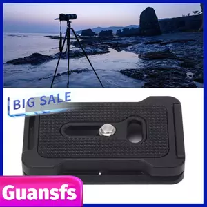 Guansfs Yoidesu PU 60L Tấm tháo nhanh có thể điều chỉnh cho cổng chuyển đổi chân máy ảnh tiêu chuẩn với giá đỡ chống kẹp lỗ vít Hợp kim nhôm đa ​​năng