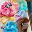 Màu Sắc Rex Thỏ Rab diy Tie-Dye Gradient Lông Thỏ Búp Bê Vải Sang Trọng Đồ Chơi Khăn Vải 5.11