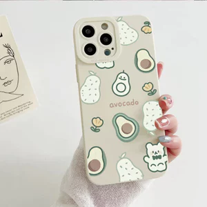Ốp lưng iPhone hình quả lê silicone mềm - iP 7/8/X/XS/XR/11/12/13/14/15/16/17/Plus/Air/Pro/Max