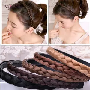 AqToCna Hàng Mới Về Thời Trang Xoắn Tóc Giả Bím Tóc Nữ Phụ Kiện Tóc AqToCna