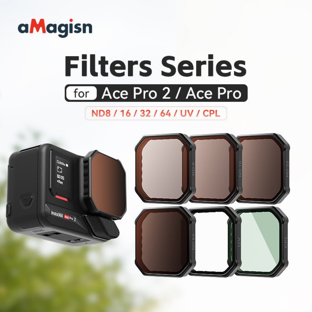 AMagisn Cho Insta360 Ace Pro 2 Bộ Lọc Cho Insta360 Ace Pro 2 ND Bộ Lọc Mật Độ Trung Tính Cho Insta360 Ace Pro 2 CPL Phân Cực UV Phụ Kiện Ống Kính