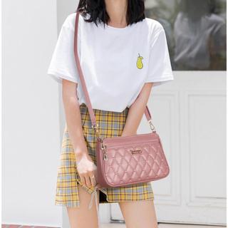 [Crush] Túi đeo chéo, Túi đeo vai dung tích lớn có dây kéo, Túi đeo chéo bằng da PU màu trơn di động dành cho nữ