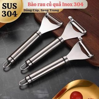 Nạo rau củ hoa quả cầm tay Inox   Cao Cấp bào gọt hoa quả cực nhanh, an toàn và bền đẹp. PA SHOP 2010
