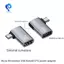 Bộ chuyển đổi cáp được cung cấp nguồn Micro-USB sang USB với thiết kế góc. Thích hợp cho máy tính bảng, TV (Trái)