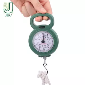 Con trỏ Mini Móc lò xo Cân câu cá di động Công suất 10kg Cân kỹ thuật số thực phẩm Cân hành lý Cân trọng lượng