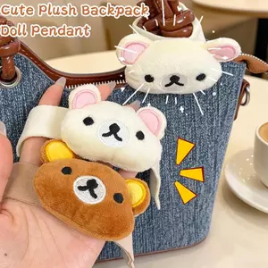 Ba lô mềm mại có khóa băng ma thuật, phù hợp làm quà tặng với hình gấu Rilakkuma