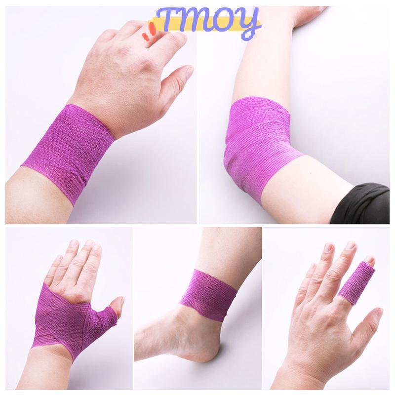 Băng quấn hỗ trợ thể thao không dệt co giãn tự dính cho đầu gối, ngón tay, mắt cá chân, lòng bàn tay và vai