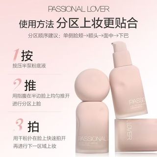 PASSIONAL LOVER Kem nền Kem nền dạng lỏng không bong tróc 4.0 Lớp trang điểm nền vừa vặn Che giấu khuyết điểm và bền màu mãi mãi