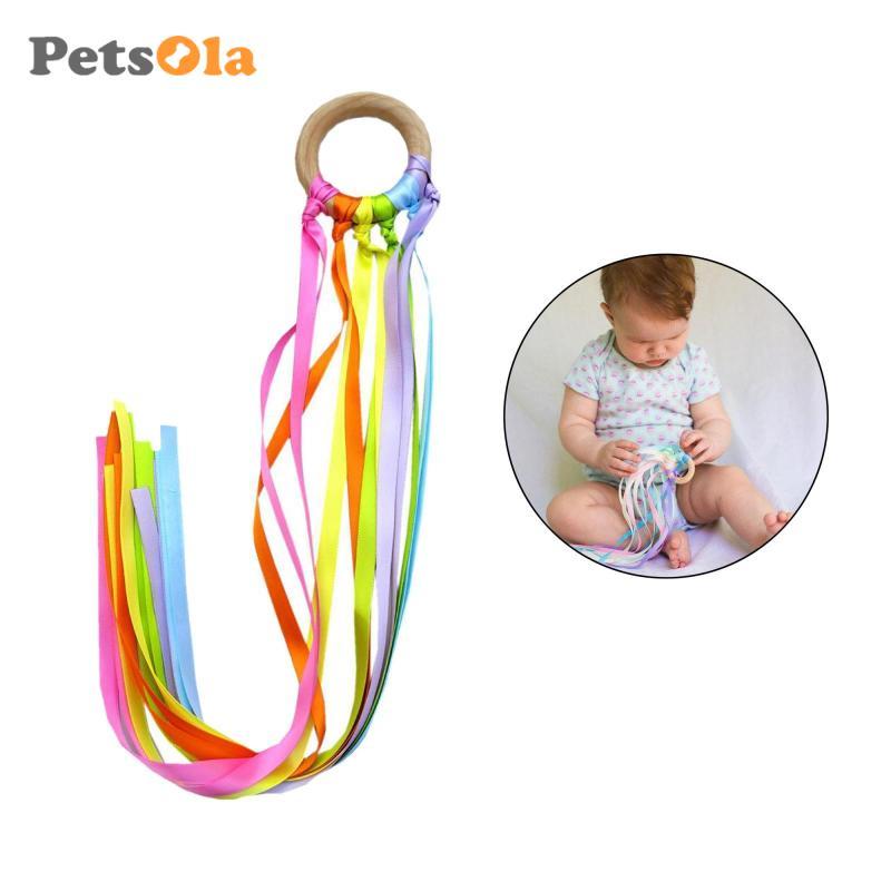 Bé Montessori Ruy Băng Vòng Xoay Đồ Chơi Cảm Giác Permance Prop Cánh Tay Diều