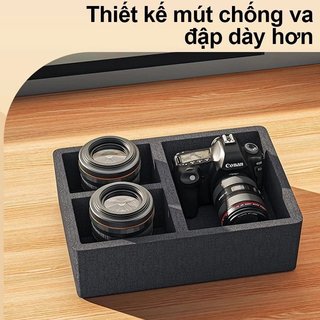 Hộp khô máy ảnh Điều khiển độ ẩm chống sốc Lưu trữ lớn cho ống kính không gương lật DSLR