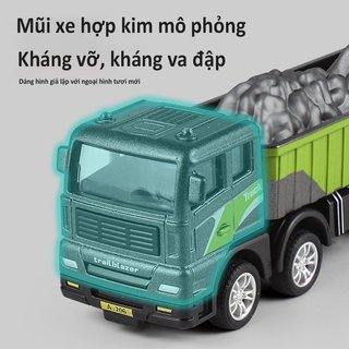 Bộ xe đồ chơi xây dựng ABS Bộ máy trộn cần cẩu quán tính Xe tải xoay 360 cánh tay trẻ em chơi