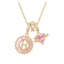 26 Chữ Vòng Cổ Nữ Đồng Kẻ Sọc Zircon Ánh Sáng Sang Trọng Phù Hợp Với Đường Đá Chữ Pend
