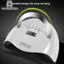 Tweedhuj 120 / 150W UV LED Nail Lamp 45 / 57LEDS Gel Ba Lan Đèn Sấy Với Cảm Biến Tự Động 4 Hẹn Giờ Máy Sấy Móng Tay Chuyên Nghiệp Dụng Cụ Salon VN