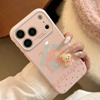Hàn Quốc Hoạt Hình Dễ Thương 3D Puppy House Tình Yêu Khung Trái Tim Ốp Lưng Điện Thoại iPhone 17Promax 12 13 14 15 16 Pro Max Chống Sốc Silicon Mềm Nữ Điện Thoại Di Động