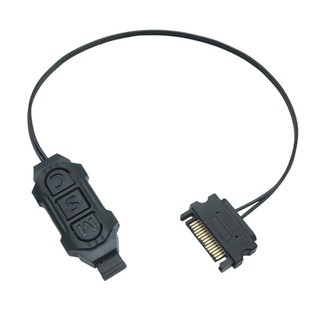Quạt làm mát máy tính ARGB Controller 5V3Pin to SATA Điều khiển từ xa Nút bấm mini Y4TC