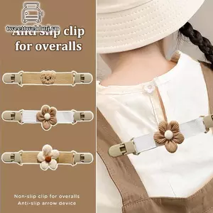 Nhíp 2 Chiếc Đàn Hồi Di Động Cho Trẻ Em Chống Trơn Trượt Treo Cho Quần Bé Dây Đeo Kẹp Treo Kẹp Gấu Dây Đeo Kẹp Vai VN