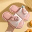 Trẻ Em Trẻ Em Dép Lanh Xuân Thu Bé Gái Trong Nhà Chống Trơn Trượt Bé Gái Bé Nhà Bốn Mùa Vải Lanh Cotton Dép Bé Trai Trung Lớn Trẻ Em AJGY