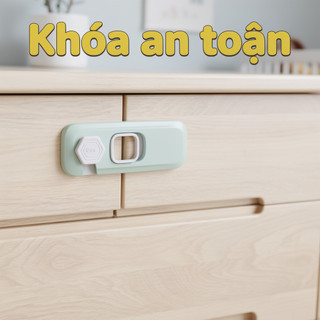 Khóa An Toàn Cho Bé Tủ Lạnh Chốt ABS Bền Xoay 360 Độ Chống Pinch Dính