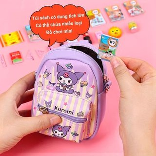 Túi đeo chéo Mini dễ thương Bộ văn phòng phẩm hoạt hình Dây đeo vai nhẹ Đồ chơi nhập vai trẻ em