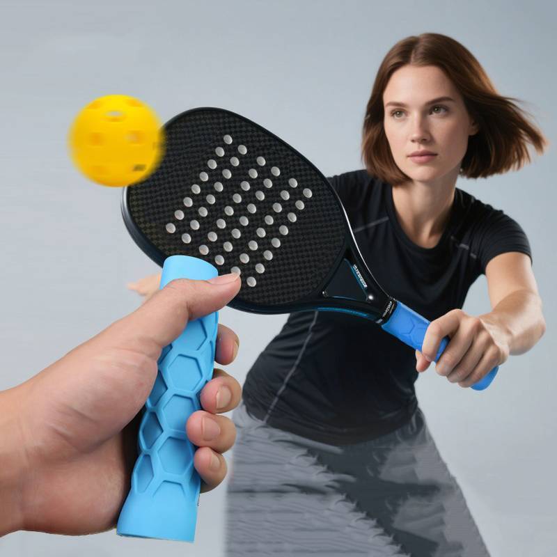 Tay cầm silicon chất lượng cao dành cho tennis, khả năng tái sử dụng và chống trượt.