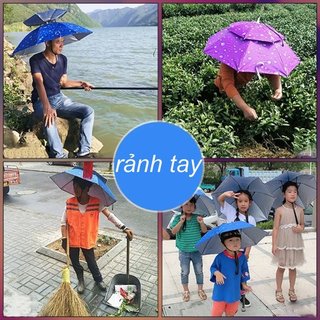 Mũ dù di động có thể gập lại - Chống mưa & UV, lý tưởng cho câu cá và du lịch
