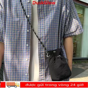 Túi Messenger DUSKGLOW, Túi Đeo Vai Vải Màu Trơn, Túi Điện Thoại Phong Cách Tối Giản Nhẹ Thời Trang Cho Ngoài Trời