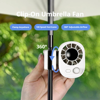 Kẹp xe hơi SEAMETAL USB di động có thể sạc lại Luồng khí mạnh mẽ 360° Quạt làm mát có thể điều chỉnh