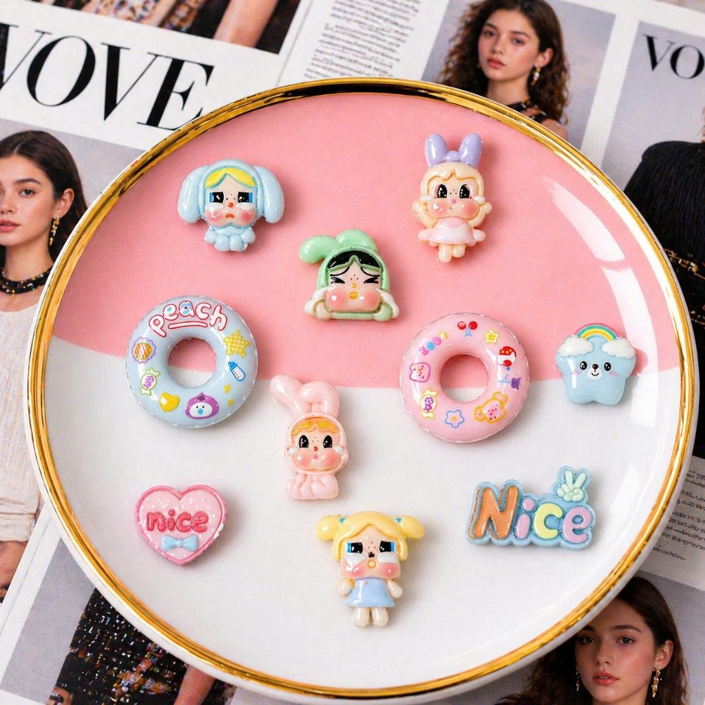 Set Charm Crybaby Baby Cute Phao Bơi Pastel Siêu Dễ Thương Gắn Dép Crocs Cao Cấp Hot Trend 2026 Xinh Xắn